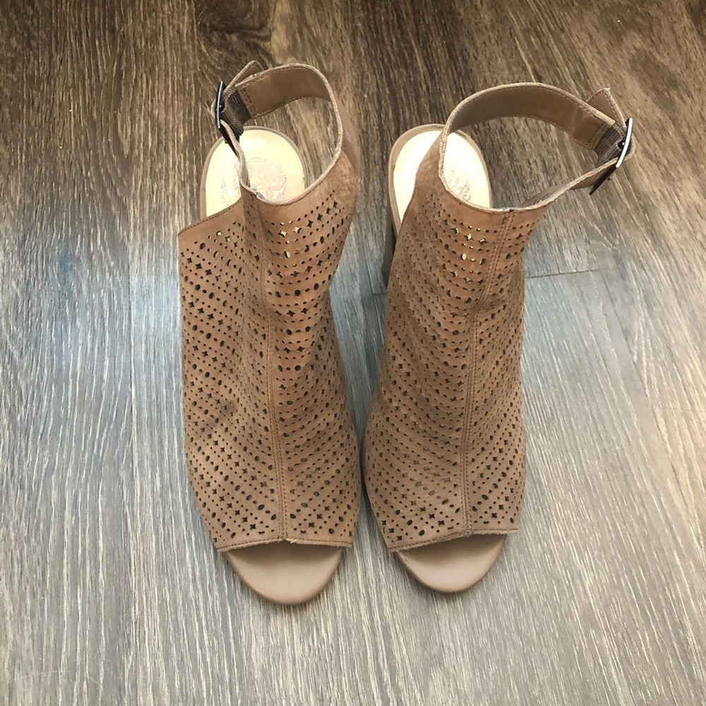 Vince Camuto Brown Open Toe Block Heels - image 3